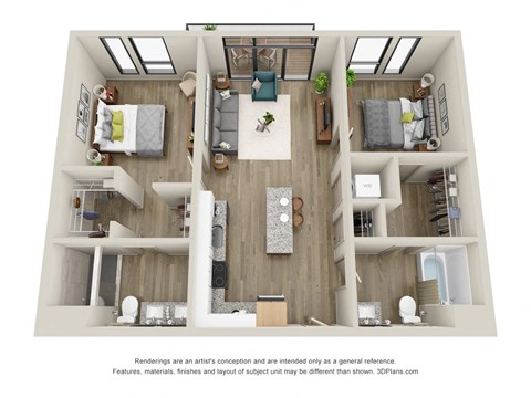 Arcadia II - 2 Bed, 2 Bath with Balcony - Downtown Kalamazoo, MI Apartments - 400 Rose